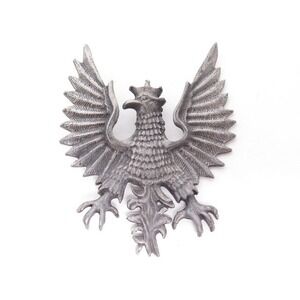 Silver Toned Pewter Large Eagle Pendant